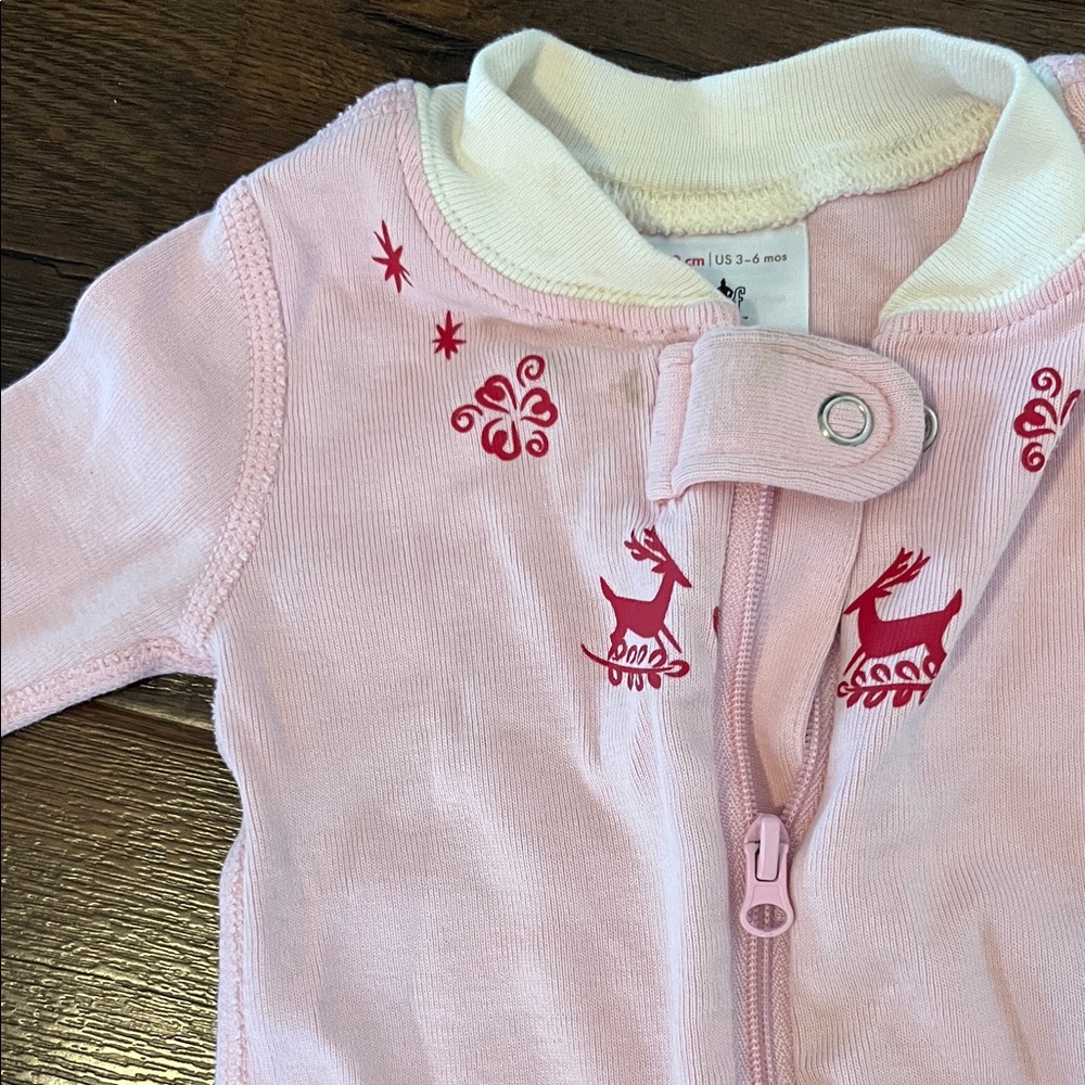 Hanna Andersson Baby Elf Pink One Piece Size 3-6 Months - Picture 3 of 5